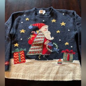 Talbots Vintage Christmas sweater size small petite